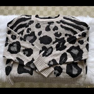 Leopard print sweater